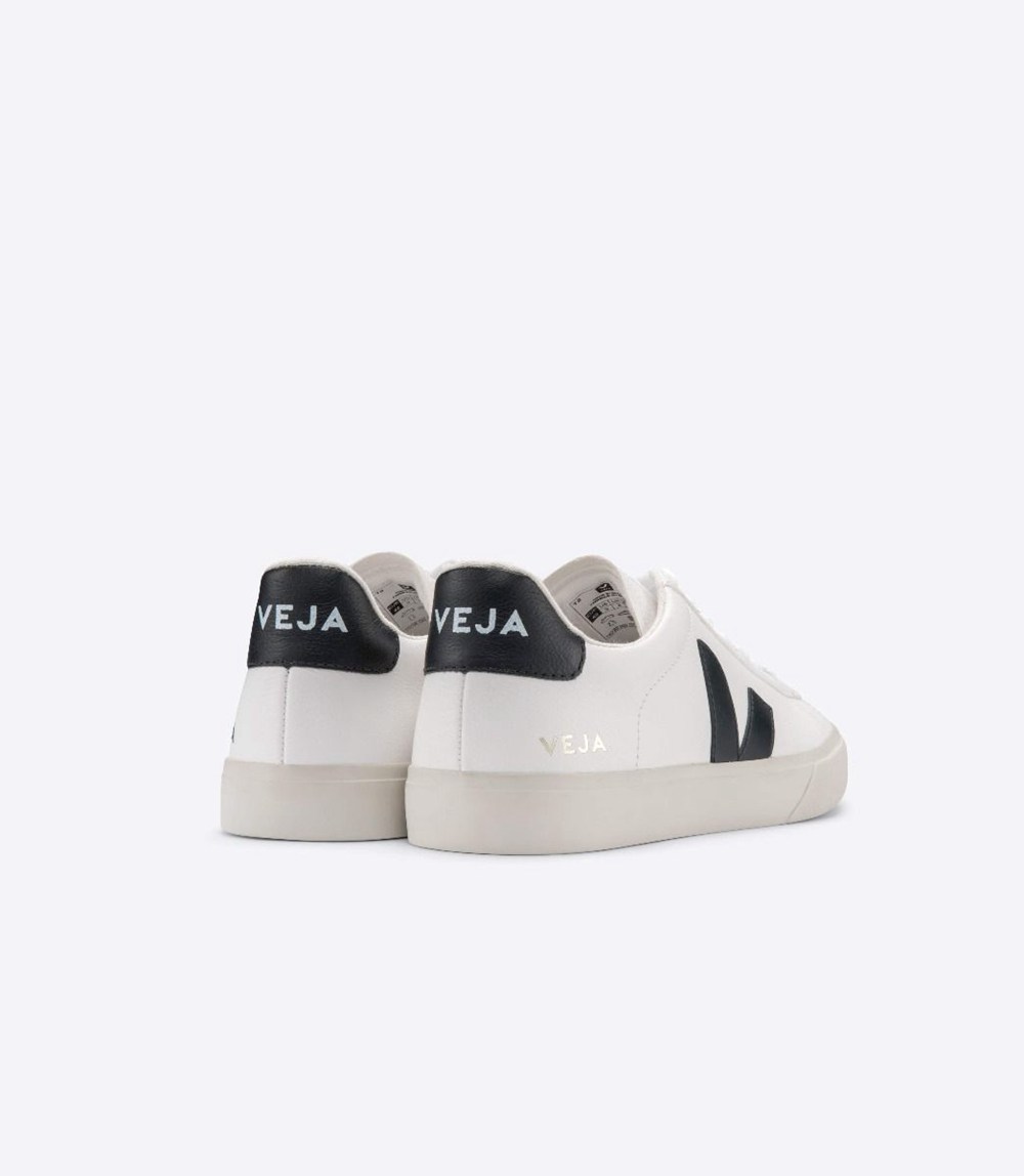 Veja Trainers Mens White/Black - Campo Chromefree - KJZU-76981